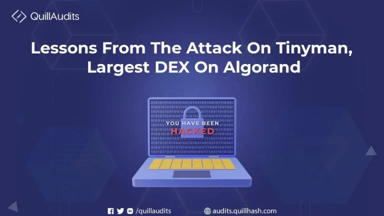 Lessons From The Attack On Tinyman, Largest DEX On Algorand